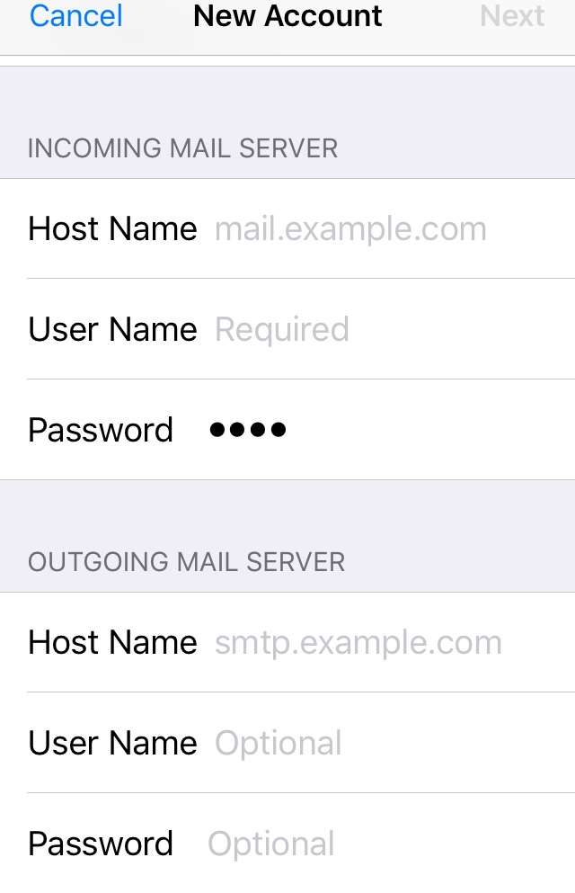 email host for mac